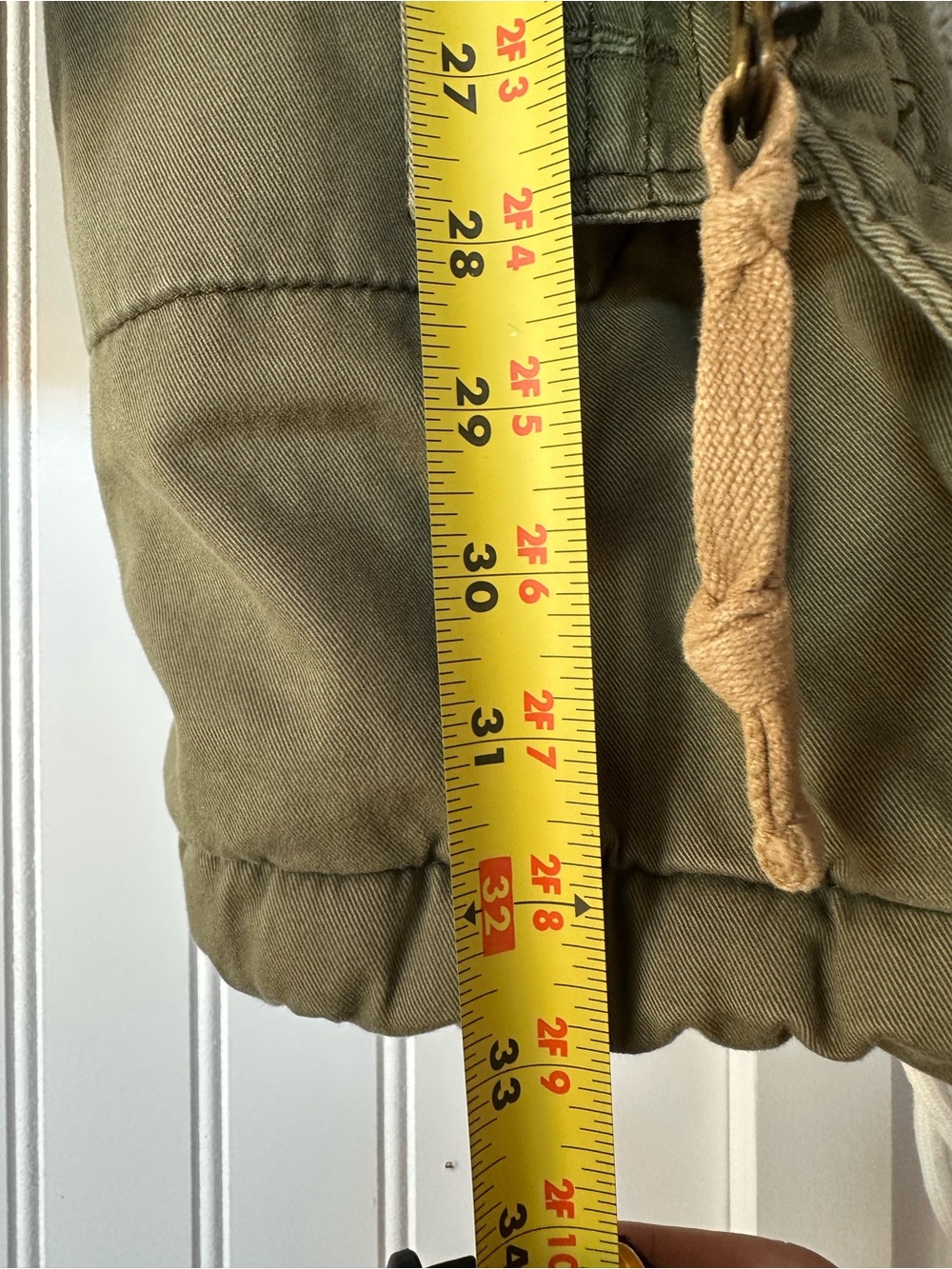 Abercrombie & Fitch Olive Green Utility Parka with Faux Fur Hood - Picture 7 of 9